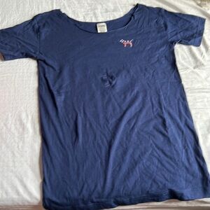 navy blue PINK Victoria’s Secret brand Independence Day themed t-shirt